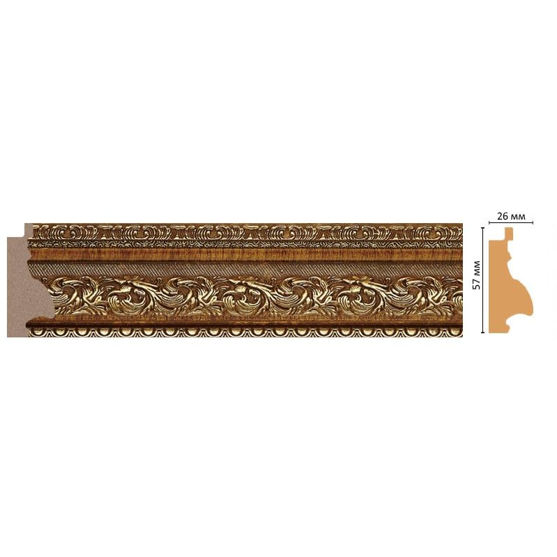 Багет Decomaster (Декомастер) 57х26х2900 мм 556-4