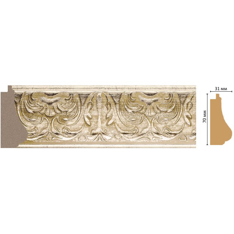Багет Decomaster (Декомастер) 70х31х2900 мм 566-1224