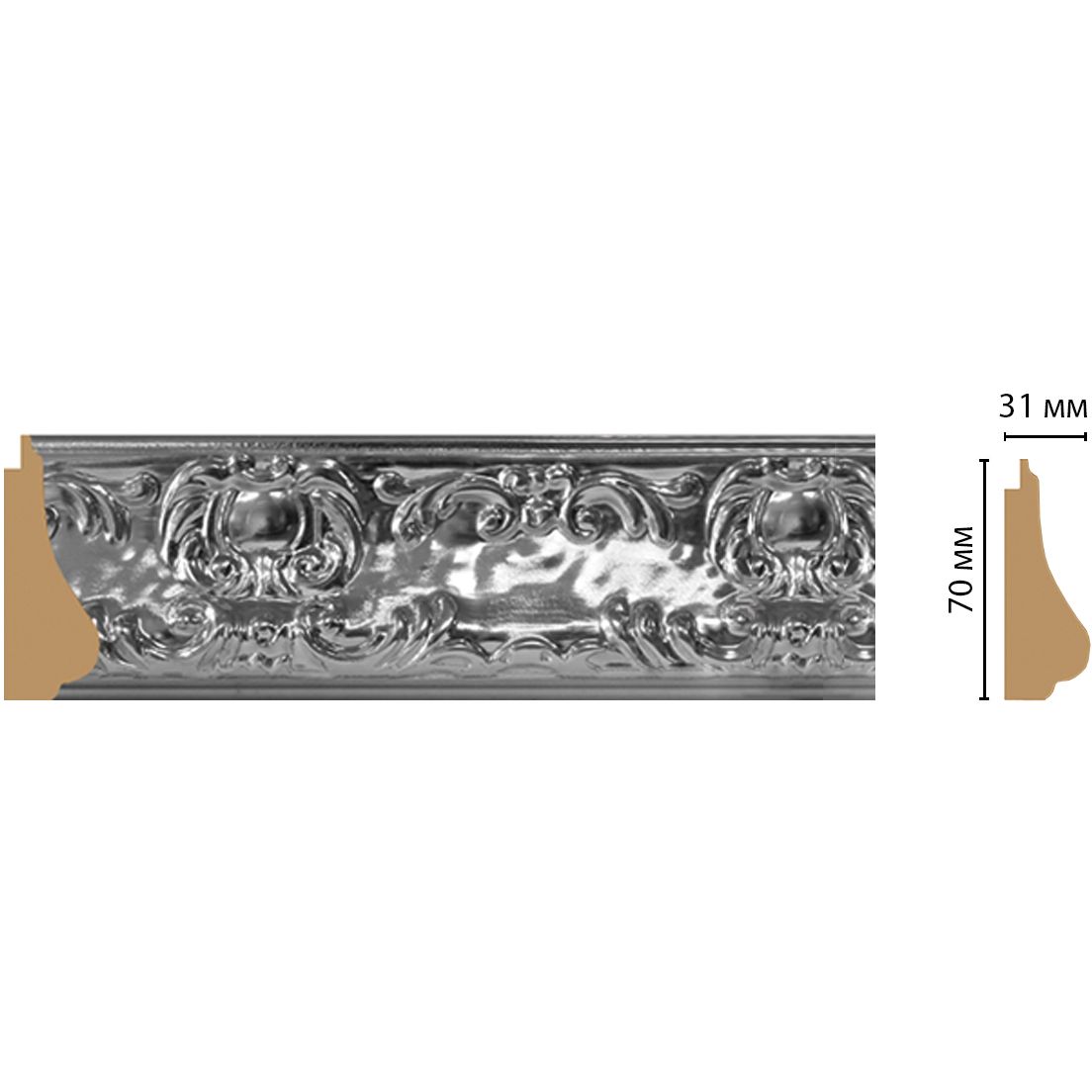 Багет Decomaster (Декомастер) 70х31х2900 мм 566-1609