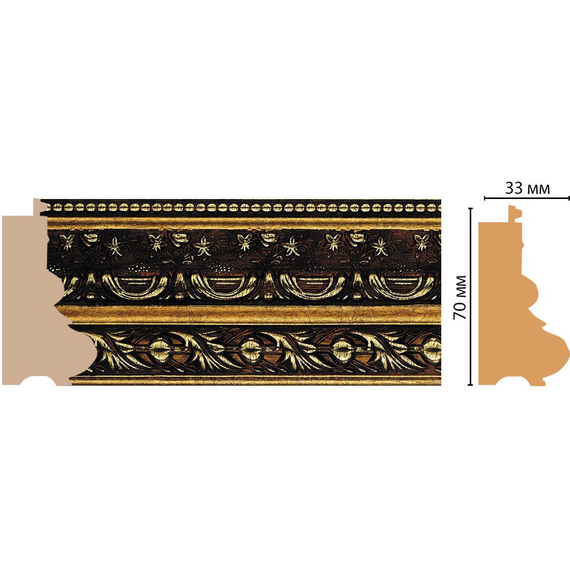 Багет Decomaster (Декомастер) 70х33х2900 мм 577-1223