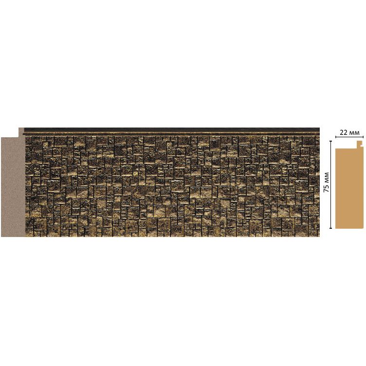 Багет Decomaster (Декомастер) 75х18х2900 мм 582-26