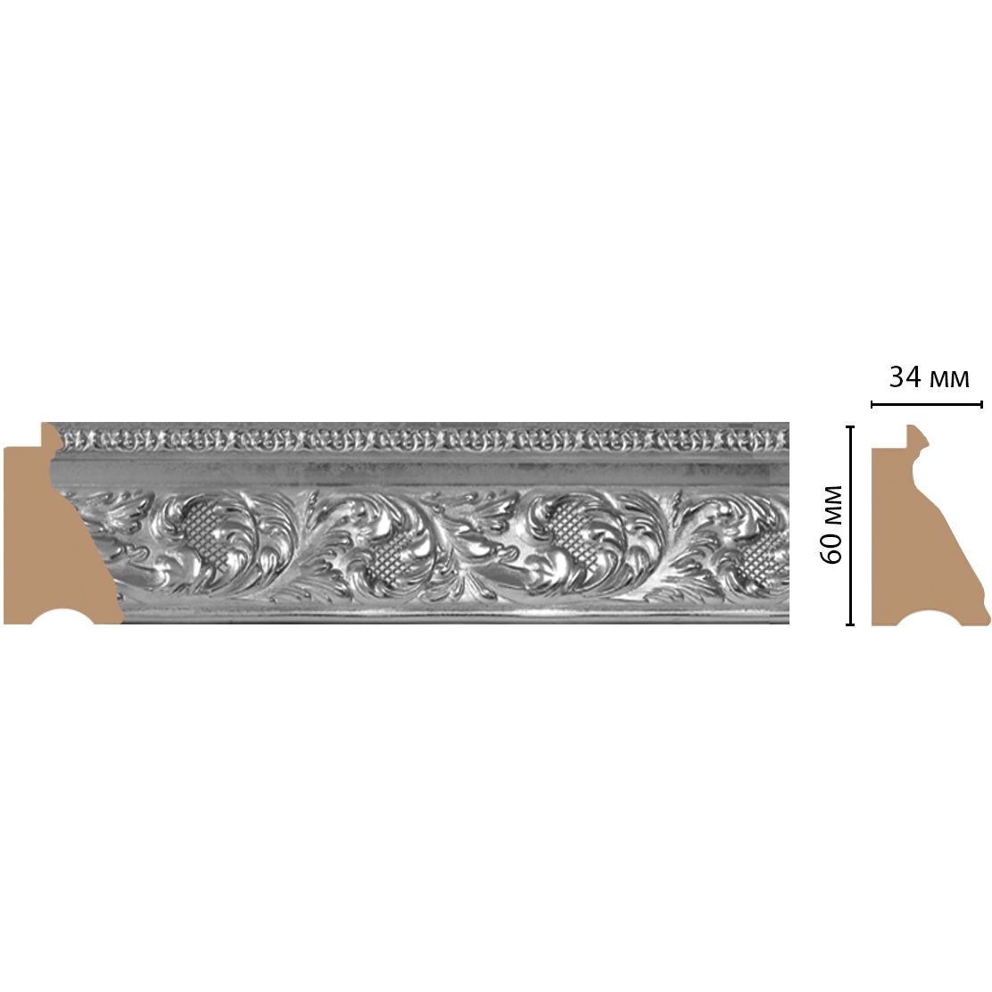 Багет Decomaster (Декомастер) 60х34х2900 мм 587-1605