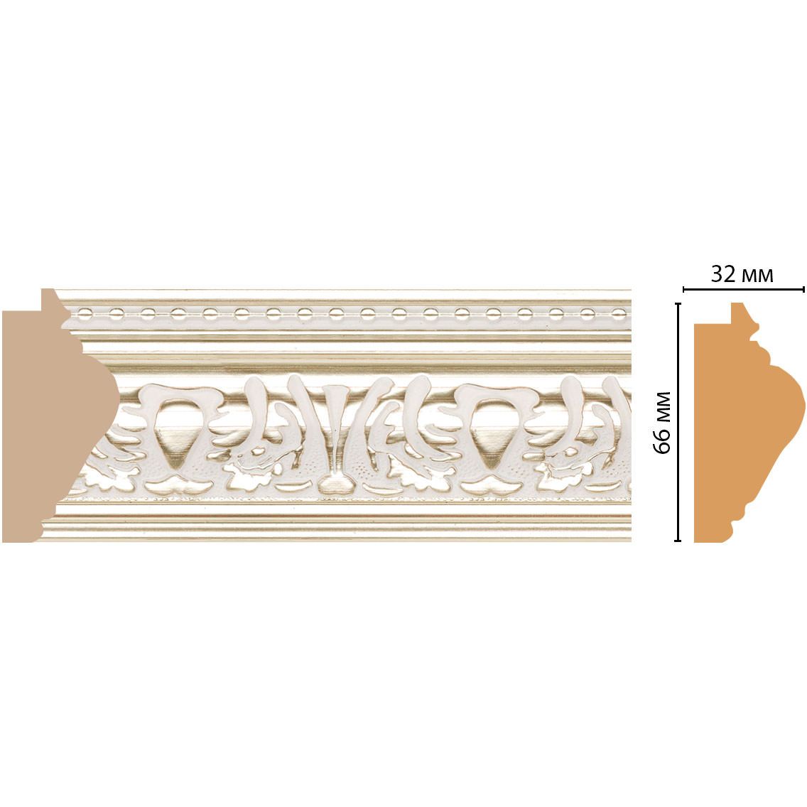 Багет Decomaster (Декомастер) 66х32х2900 мм 690-182
