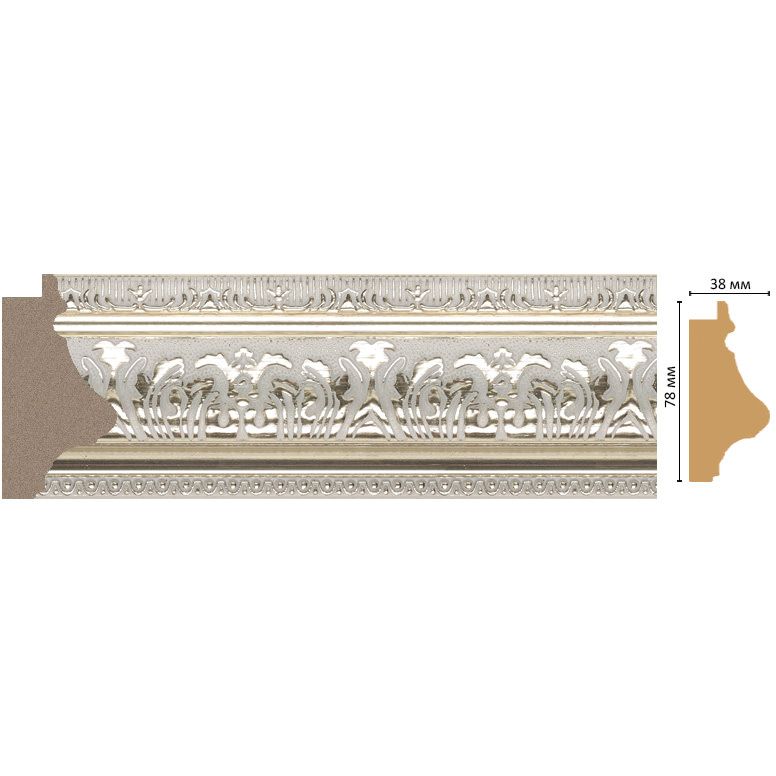 Багет Decomaster (Декомастер) 78х38х2900 мм 696-182