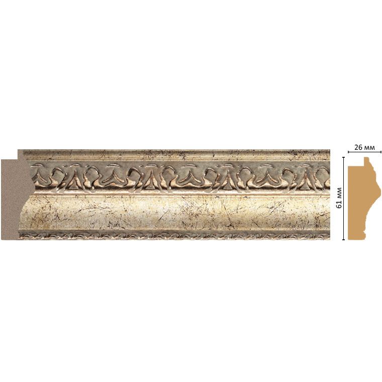 Багет Decomaster (Декомастер) 60х26х2900 мм 808-552