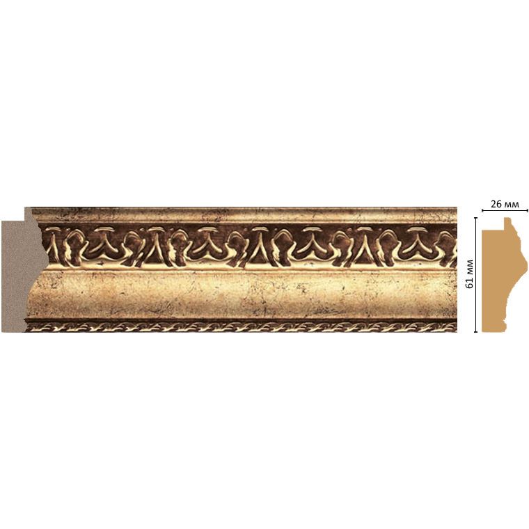 Багет Decomaster (Декомастер) 61х26х2900 мм 808-553