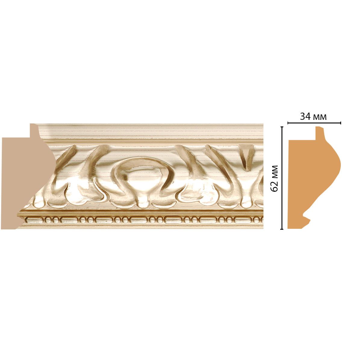 Багет Decomaster (Декомастер) 62х34х2900 мм 829-934