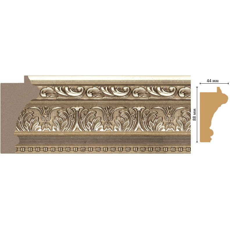 Багет Decomaster (Декомастер) 88х44х2900 мм 849-373