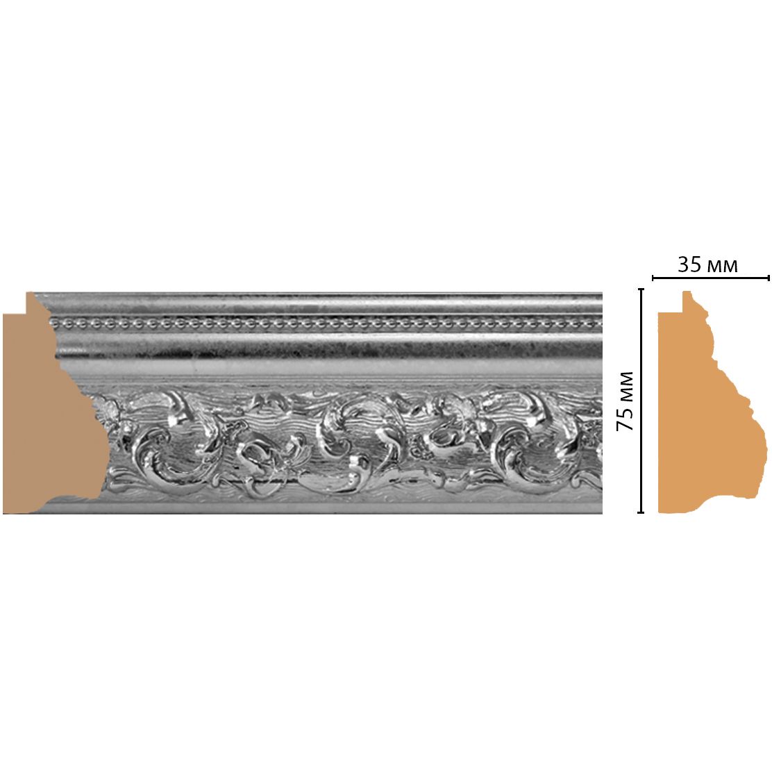 Багет Decomaster (Декомастер) 75х35х2900 мм 919-1605