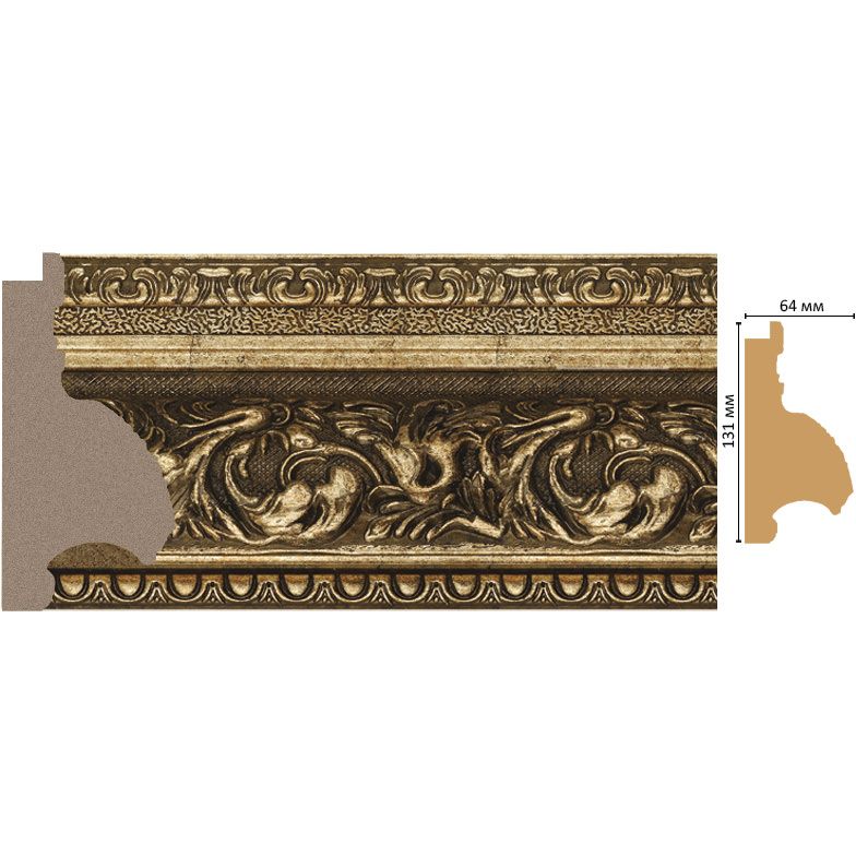 Багет Decomaster (Декомастер) 131х64х2900 мм 947-566