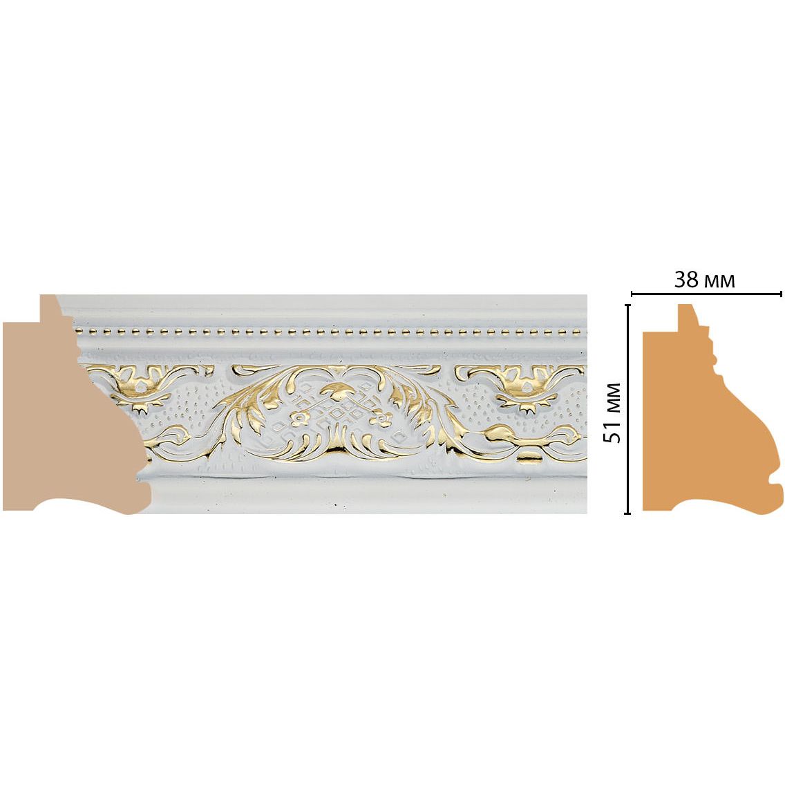 Багет Decomaster (Декомастер) 51х38х2900 мм J11-115