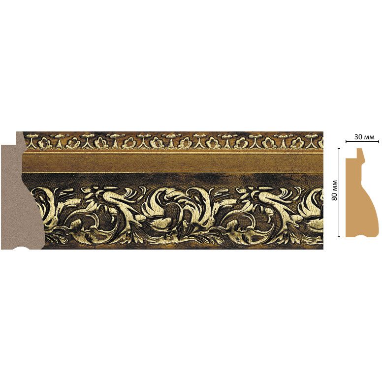 Багет Decomaster (Декомастер) 80х30х2900 мм S18-1223
