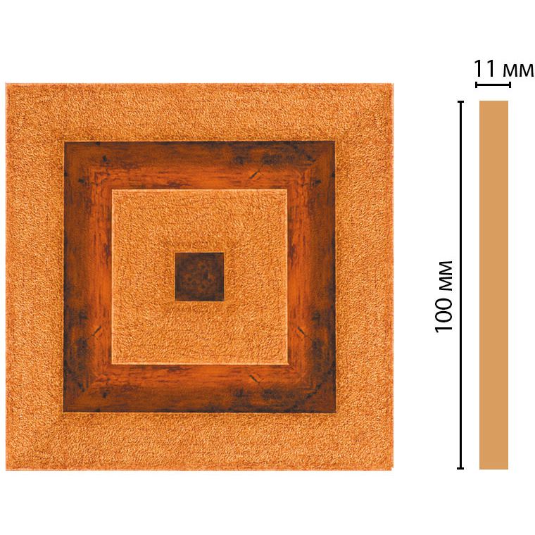 Вставка цветная Decomaster (Декомастер) 100х100х11 мм D205-1223