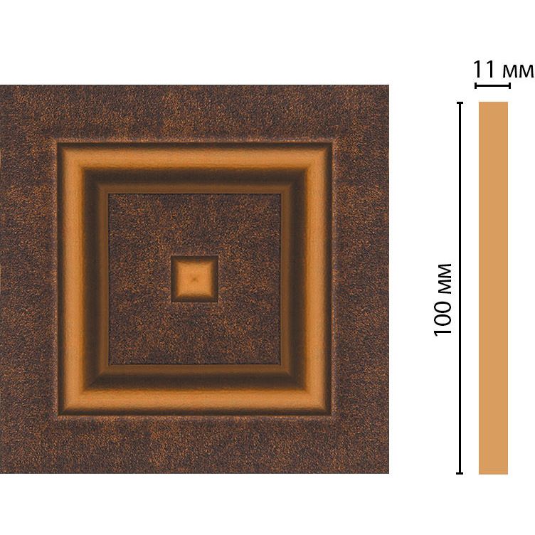 Вставка цветная Decomaster (Декомастер) 100х100х11 мм D205-56