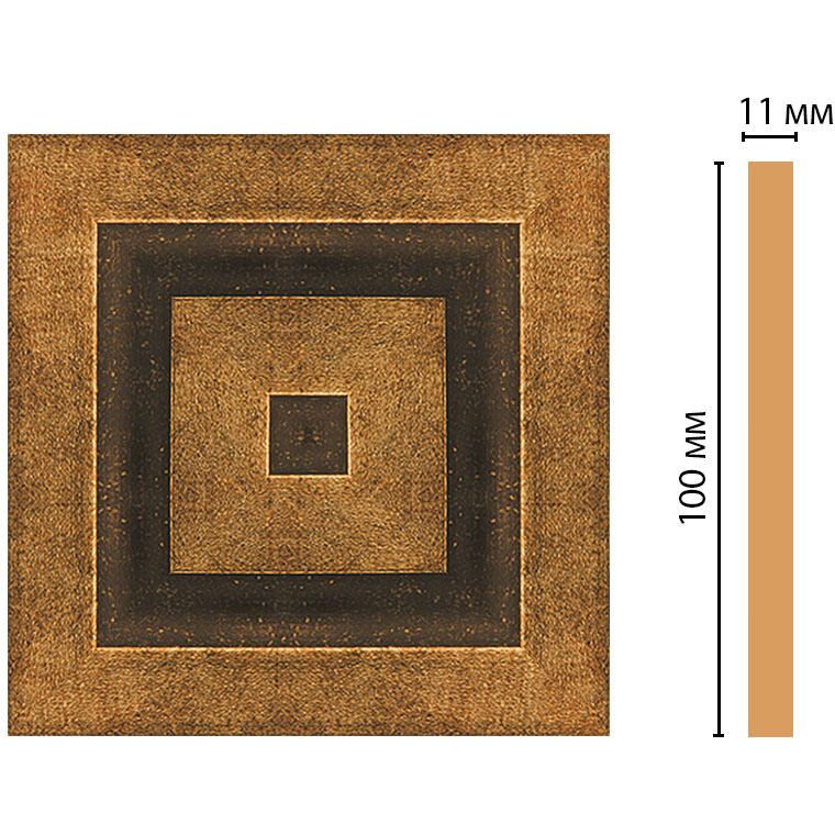 Вставка цветная Decomaster (Декомастер) 100х100х11 мм D205-57