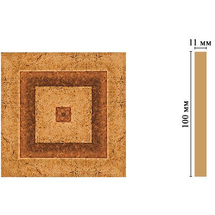 Вставка цветная Decomaster (Декомастер) 100х100х11 мм D205-58