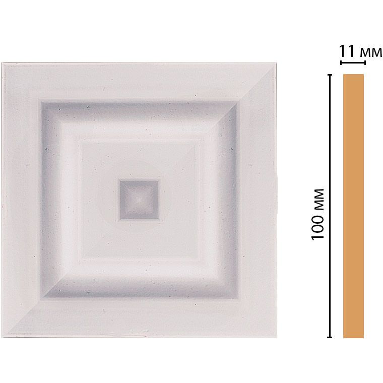 Вставка цветная Decomaster (Декомастер) 100х100х11 мм D205-60