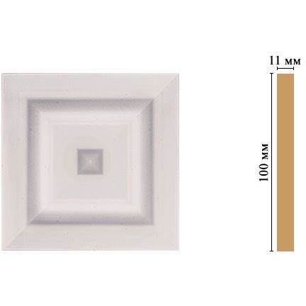 Вставка цветная Decomaster (Декомастер) 100х100х11 мм D205-60