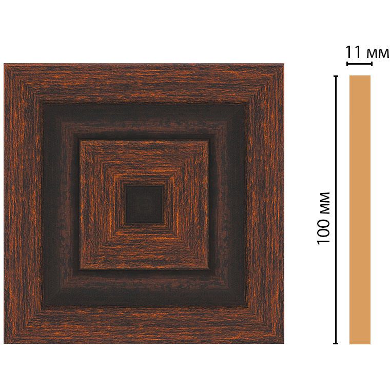 Вставка цветная Decomaster (Декомастер) 100х100х11 мм D205-966