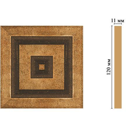 Вставка цветная Decomaster (Декомастер) 120х120х11 мм D206-57