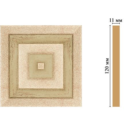 Вставка цветная Decomaster (Декомастер) 120х120х11 мм D206-59