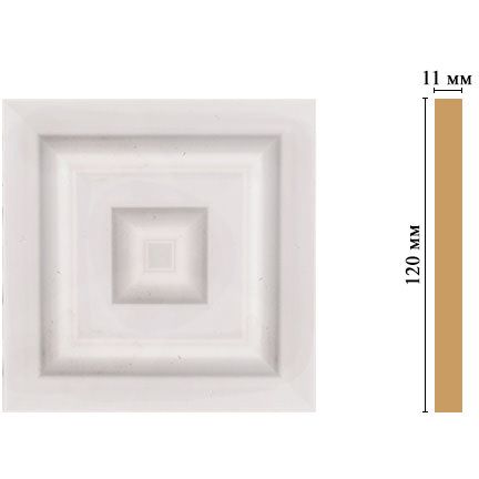 Вставка цветная Decomaster (Декомастер) 120х120х11 мм D206-60