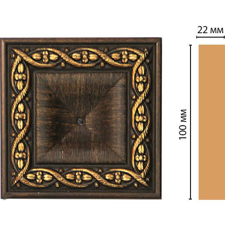 Вставка цветная Decomaster (Декомастер) 100х100х22 мм D207-1