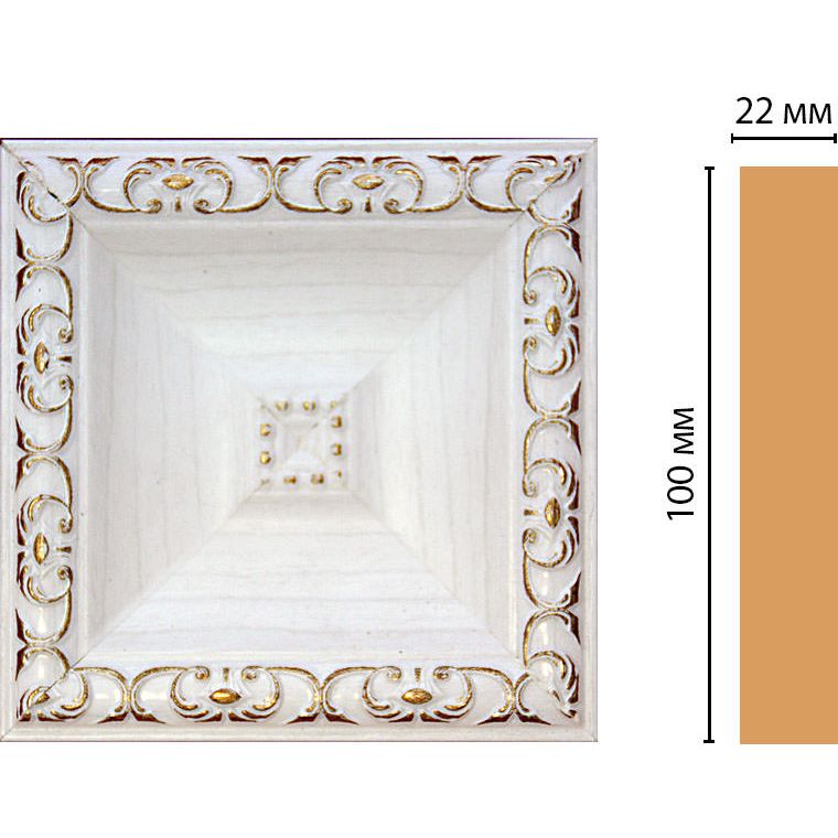 Вставка цветная Decomaster (Декомастер) 100х100х22 мм D207-118