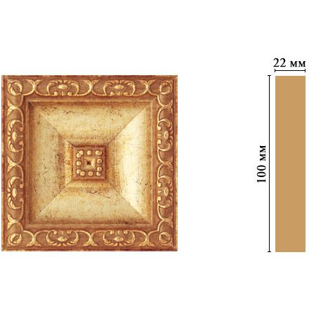 Вставка цветная Decomaster (Декомастер) 100х100х22 мм D207-126