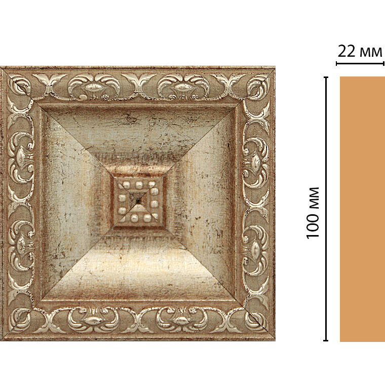 Вставка цветная Decomaster (Декомастер) 100х100х22 мм D207-127