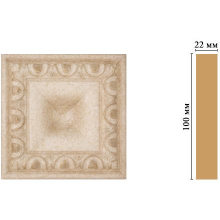 Вставка цветная Decomaster (Декомастер) 100х100х22 мм D207-18D