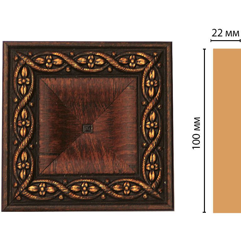 Вставка цветная Decomaster (Декомастер) 100х100х22 мм D207-2