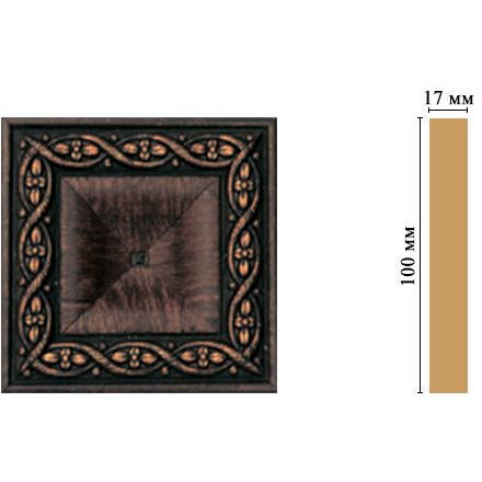 Вставка цветная Decomaster (Декомастер) 100х100х22 мм D207-2