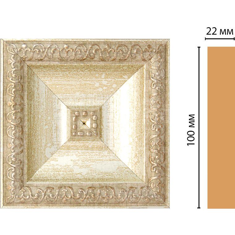 Вставка цветная Decomaster (Декомастер) 100х100х22 мм D207-281