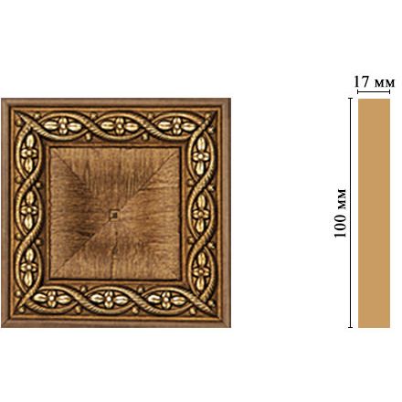 Вставка цветная Decomaster (Декомастер) 100х100х22 мм D207-3