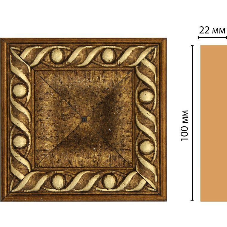 Вставка цветная Decomaster (Декомастер) 100х100х22 мм D207-43