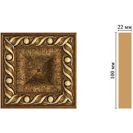 Вставка цветная Decomaster (Декомастер) 100х100х22 мм D207-43