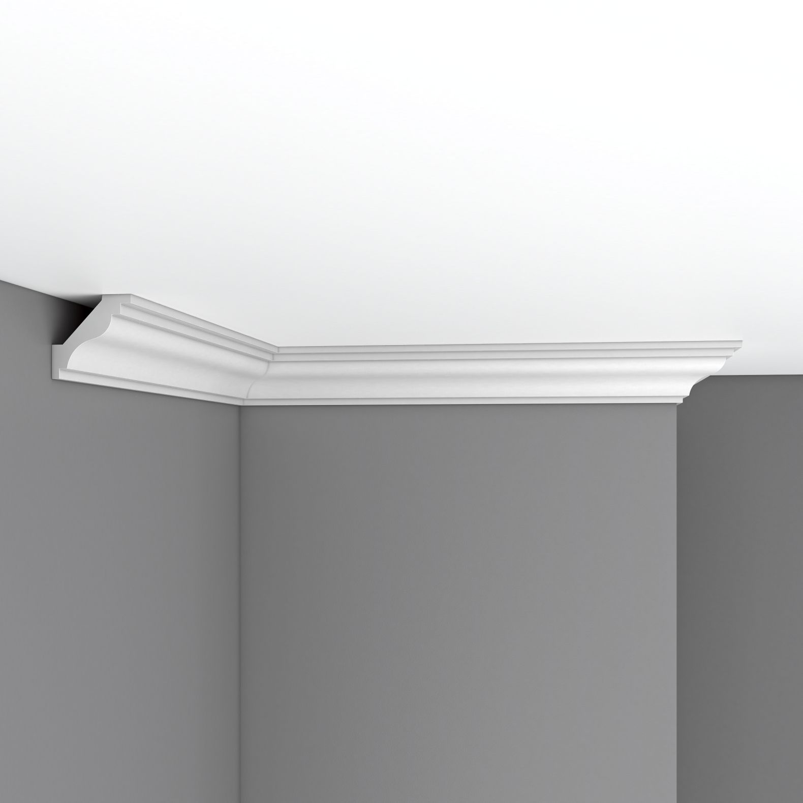 Плинтус потолочный гладкий Decomaster (Декомастер) 50х50х2400 мм DP-205