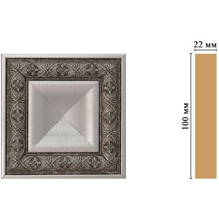 Вставка цветная Decomaster (Декомастер) 100х100х22 мм D207-55