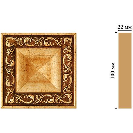 Вставка цветная Decomaster (Декомастер) 100х100х22 мм D207-552