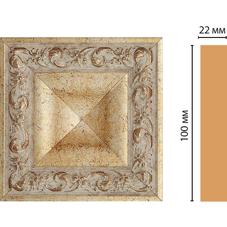 Вставка цветная Decomaster (Декомастер) 100х100х22 мм D207-553