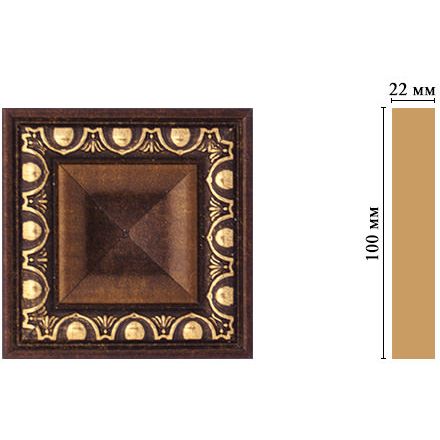 Вставка цветная Decomaster (Декомастер) 100х100х22 мм D207-56