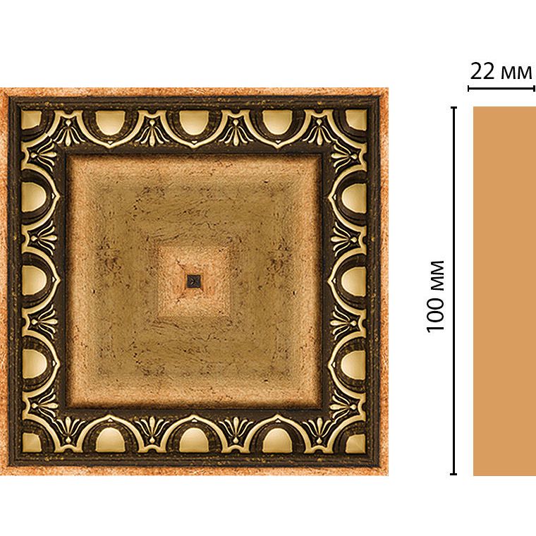 Вставка цветная Decomaster (Декомастер) 100х100х22 мм D207-57