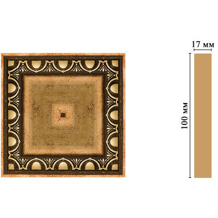 Вставка цветная Decomaster (Декомастер) 100х100х22 мм D207-57