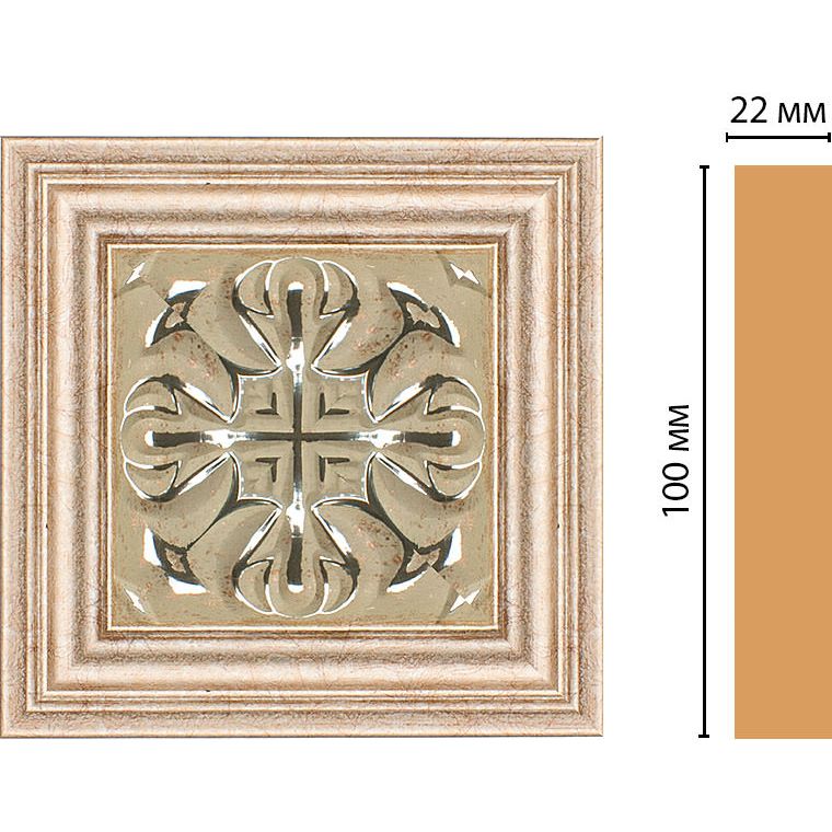 Вставка цветная Decomaster (Декомастер) 100х100х22 мм D207-59