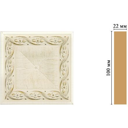 Вставка цветная Decomaster (Декомастер) 100х100х22 мм D207-6