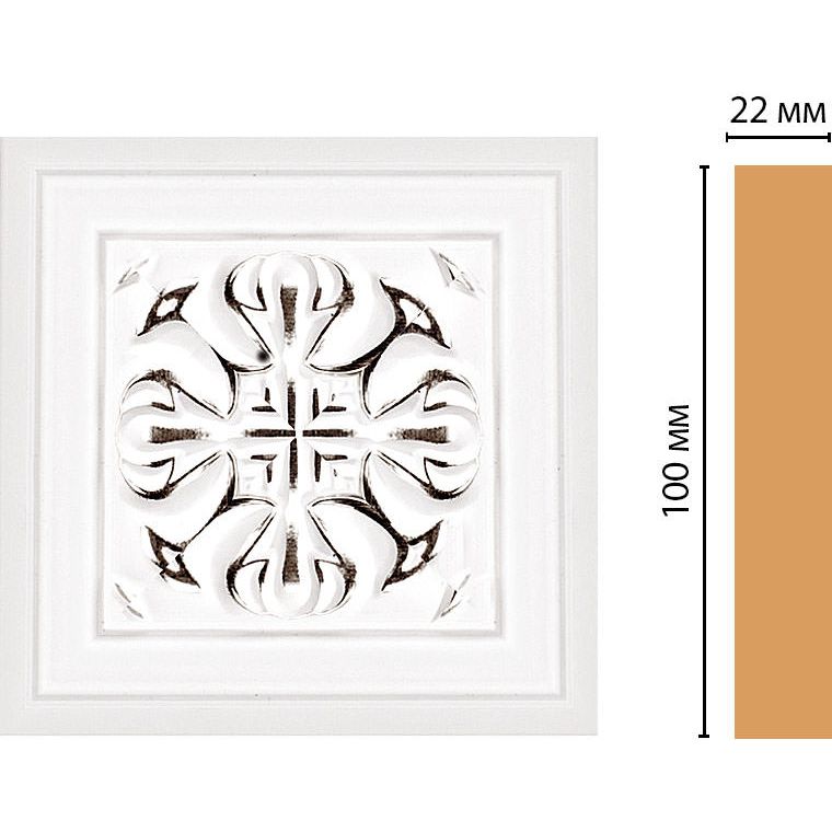 Вставка цветная Decomaster (Декомастер) 100х100х22 мм D207-60