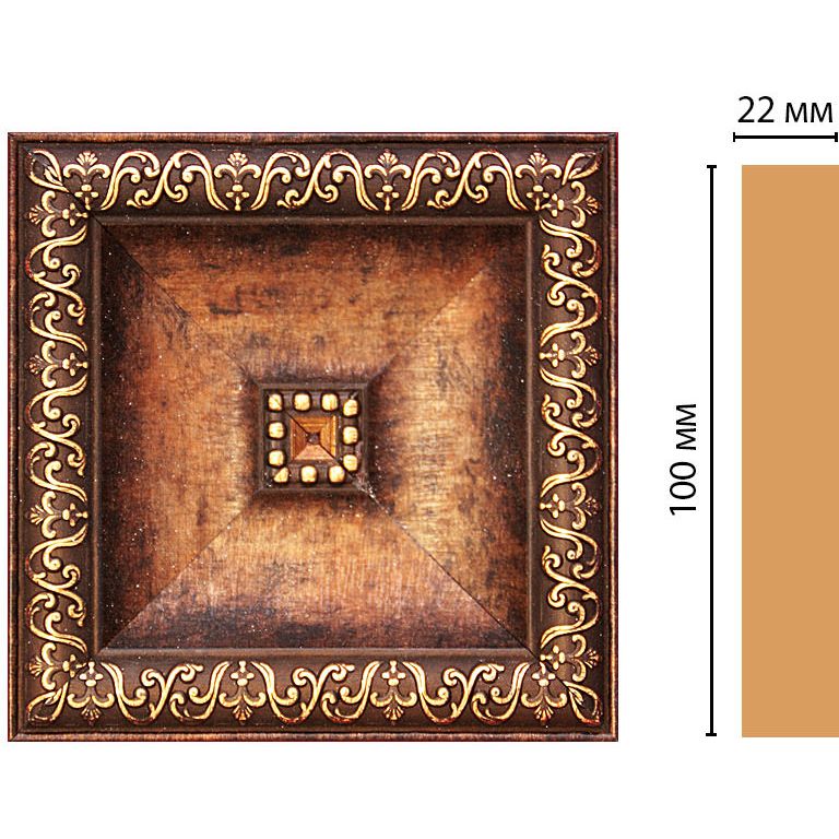 Вставка цветная Decomaster (Декомастер) 100х100х22 мм D207-767