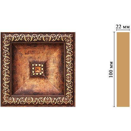 Вставка цветная Decomaster (Декомастер) 100х100х22 мм D207-767