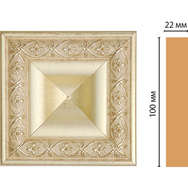 Вставка цветная Decomaster (Декомастер) 100х100х22 мм D207-937